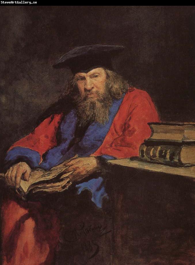 Ilia Efimovich Repin Mendeleev portrait